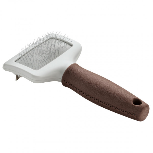 Hunter - Bürste Kombi Zupfen und Kämmen Spa - Hundezubehör Gr S - 18,0 x 9,5 cm braun/grau von Hunter