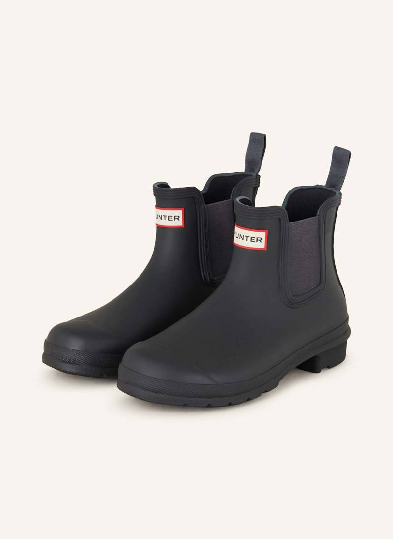 Hunter Chelsea-Boots blau von Hunter