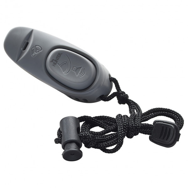 Hunter - Clicker 2in1 mit Umhängeband - Hundezubehör Gr One Size grau von Hunter