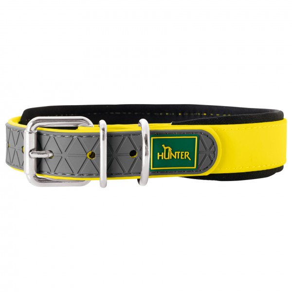 Hunter - Collar Convenience Comfort - Hundehalsband Gr Halsumfang 22 - 30 cm - Breite 2,0 cm;Halsumfang 27-35 cm - Breite 2,0 cm;Halsumfang 32-40 cm - Breite 2,0 cm;Halsumfang 37-45 cm - Breite 2,5 cm;Halsumfang 42-50 cm - Breite 2,5 cm;Halsumfang 47-55 cm - Breite 2,5 cm;Halsumfang 52 - 60 cm - Breite 2,5 cm;Halsumfang 52-60 cm - Breite 2,5 cm schwarz von Hunter