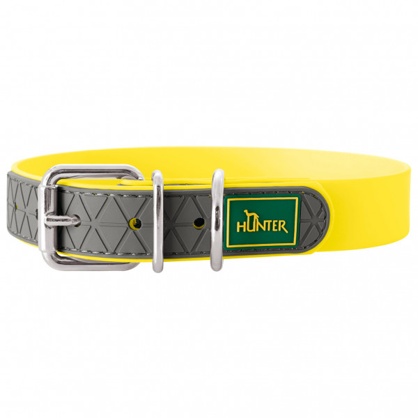 Hunter - Collar Convenience - Hundehalsband Gr Halsumfang 23 - 31 cm - Breite 2,0 cm gelb von Hunter