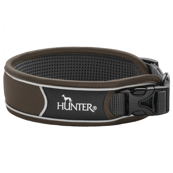 Hunter - Collar Divo - Hundehalsband Gr Halsumfang 25-35 cm - Breite 4,0 cm braun/grau von Hunter