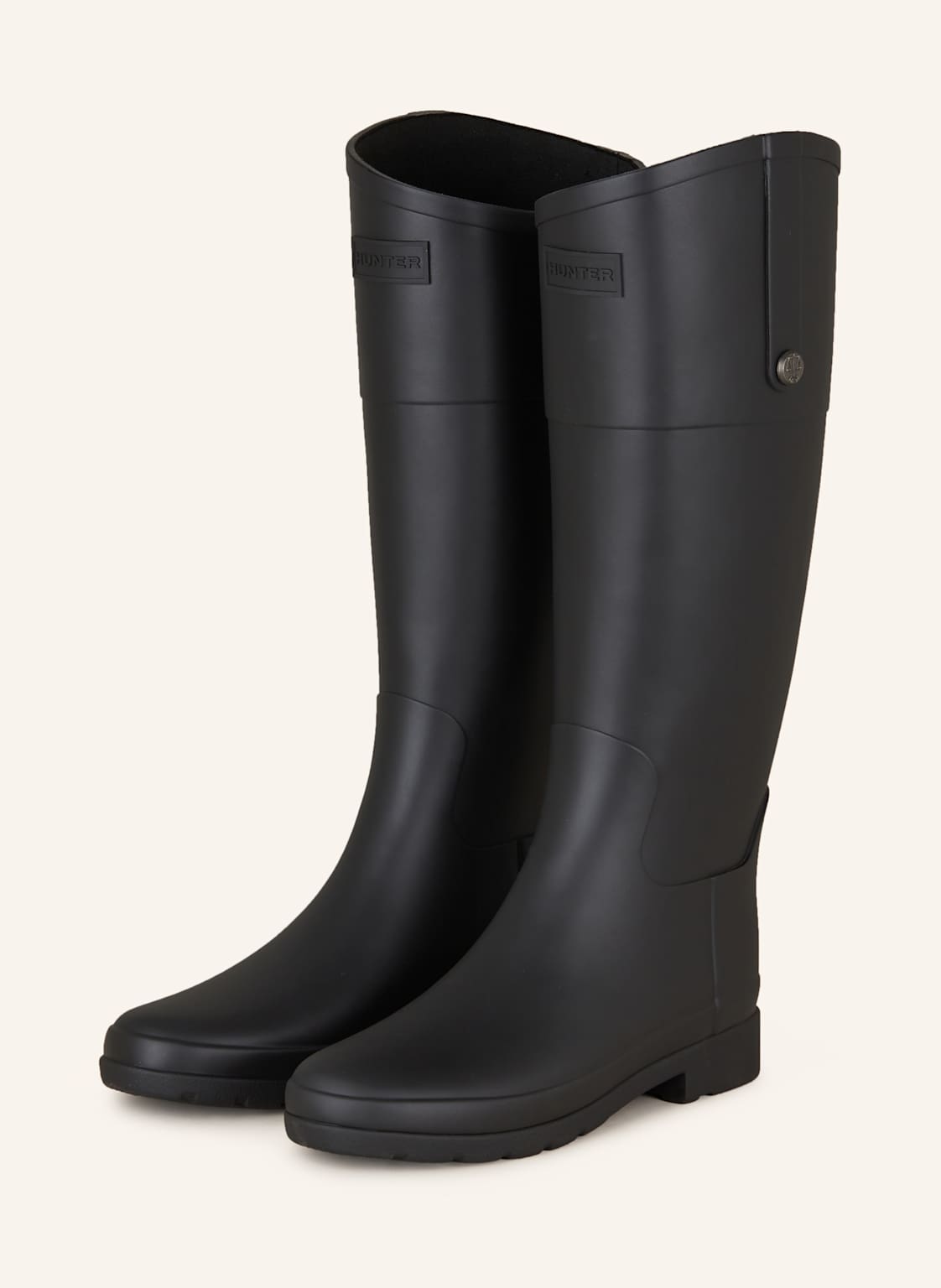 Hunter Gummistiefel Refined Riding schwarz von Hunter