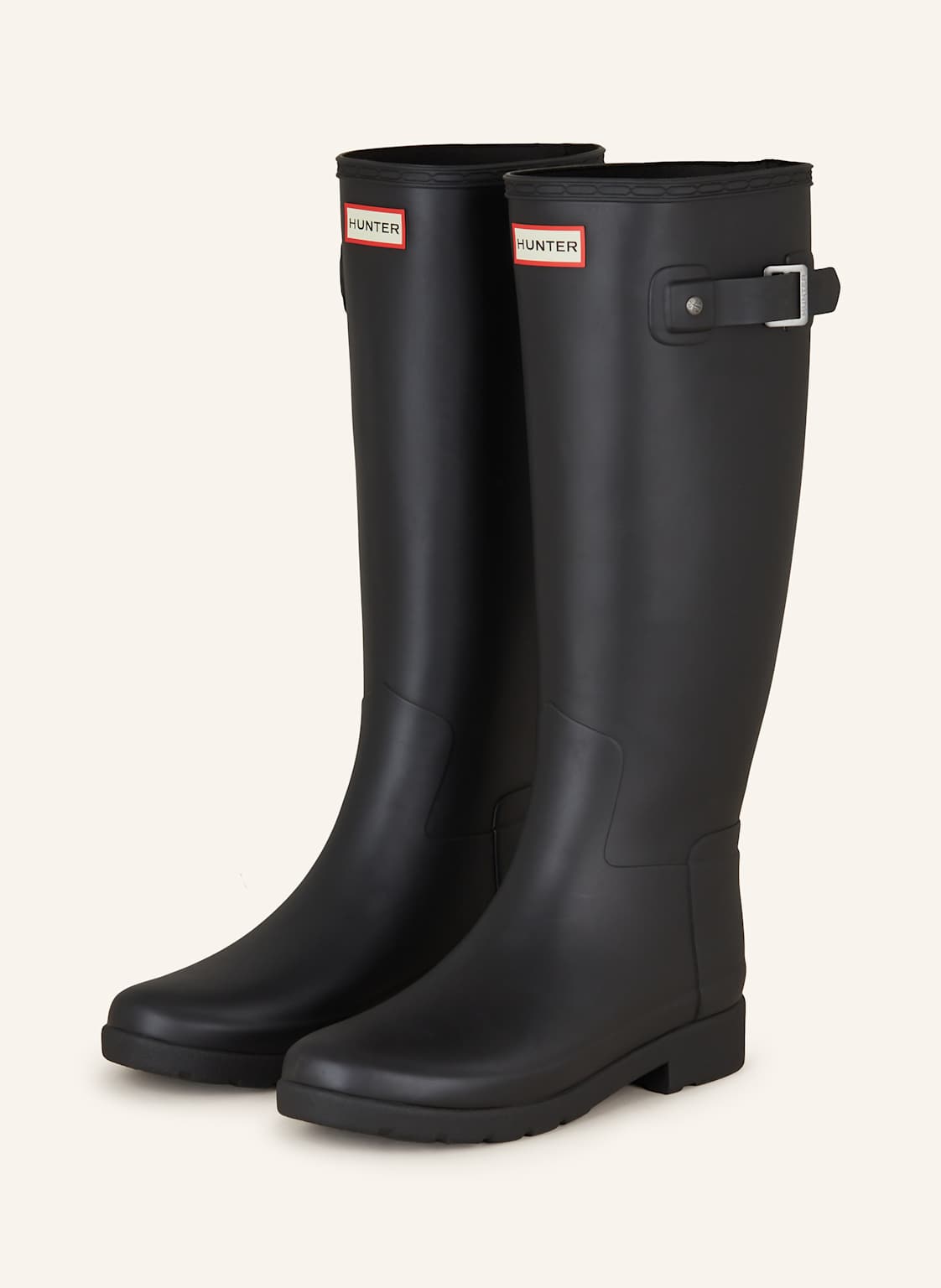 Hunter Gummistiefel Refined Tall schwarz von Hunter