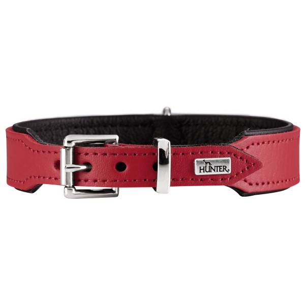 Hunter - Halsband Basic - Hundehalsband Gr Halsumfang 24-28 cm;Halsumfang 29-33 cm;Halsumfang 34-38 cm;Halsumfang 36-43 cm;Halsumfang 46-53 cm;Halsumfang 51-58 cm braun/schwarz von Hunter