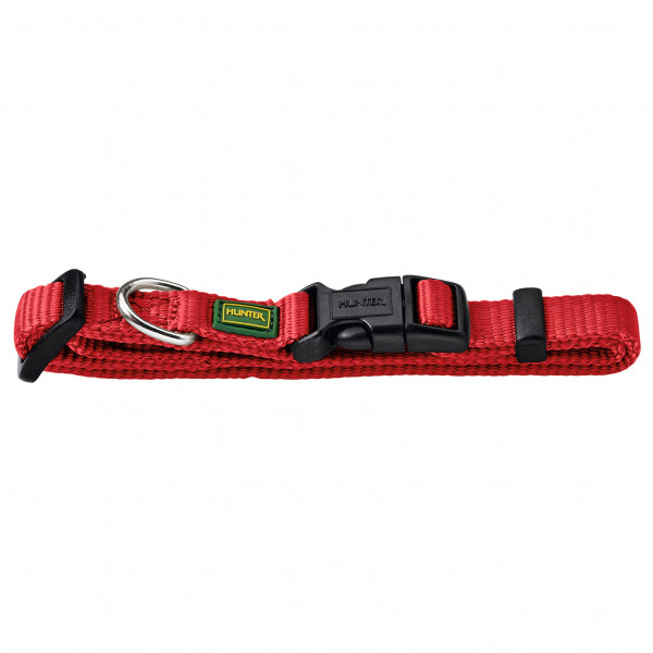 Hunter - Halsung VB - Hundehalsband Gr Halsumfang 22-35 cm - Breite 1,0 cm rot von Hunter