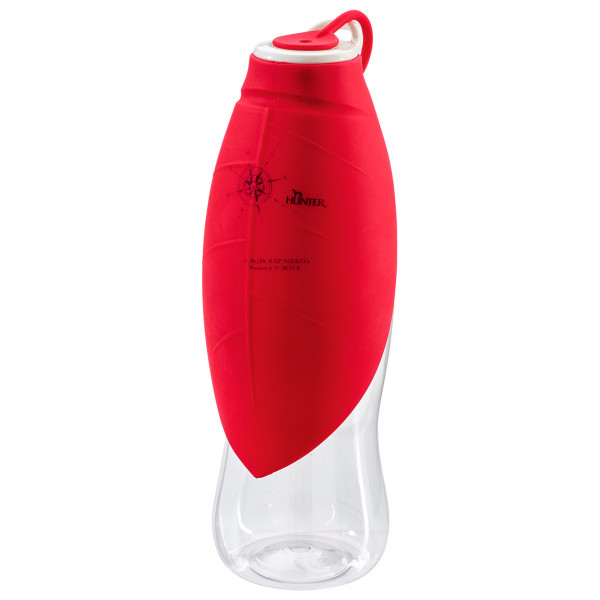 Hunter - Outdoor Drinking Bottle with Silicone Bowl List - Hundezubehör Gr 550 ml rot von Hunter