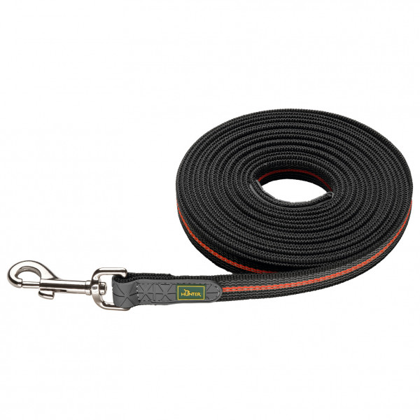 Hunter - Trackingleash Visby Super Grip - Hundeleine Gr Länge 10 m - Breite 2,0 cm orange von Hunter