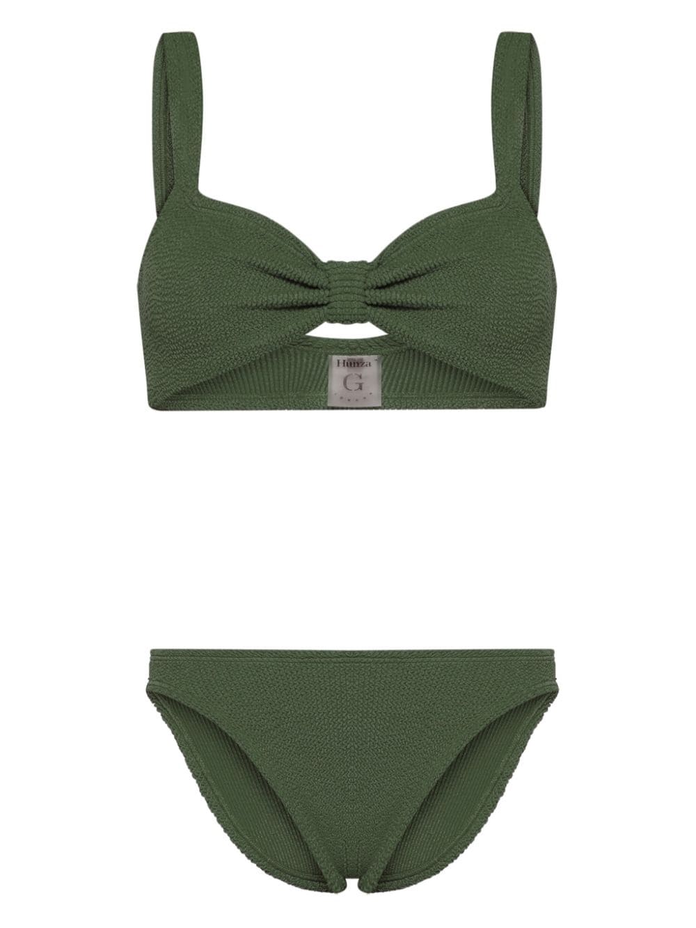 Hunza G Bonnie shirred bikini - Green von Hunza G