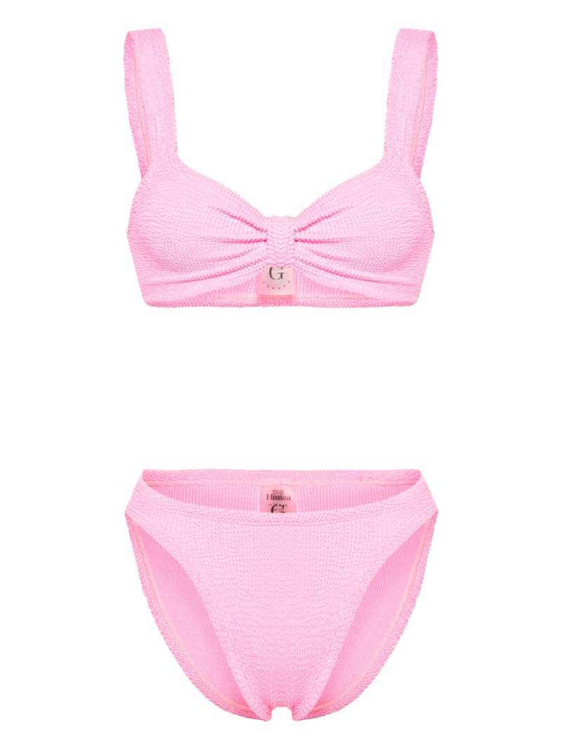 Hunza G Bonnie shirred bikini - Pink von Hunza G