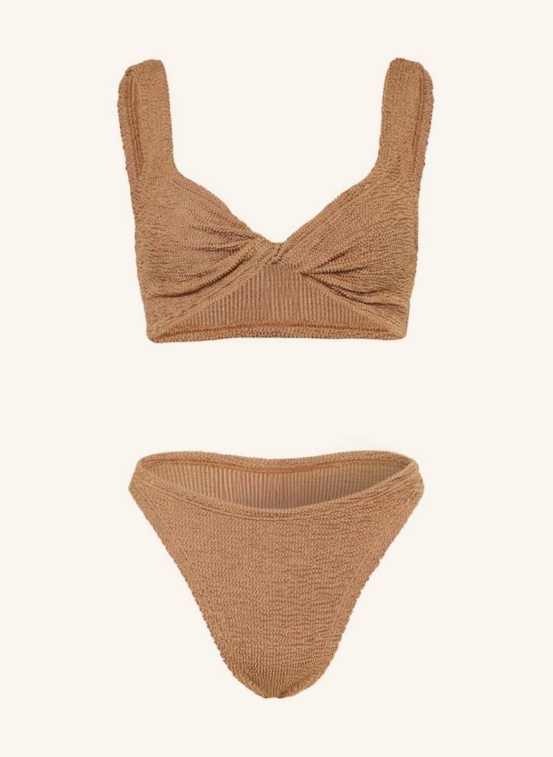 Hunza G Bralette-Bikini Juno braun von Hunza G