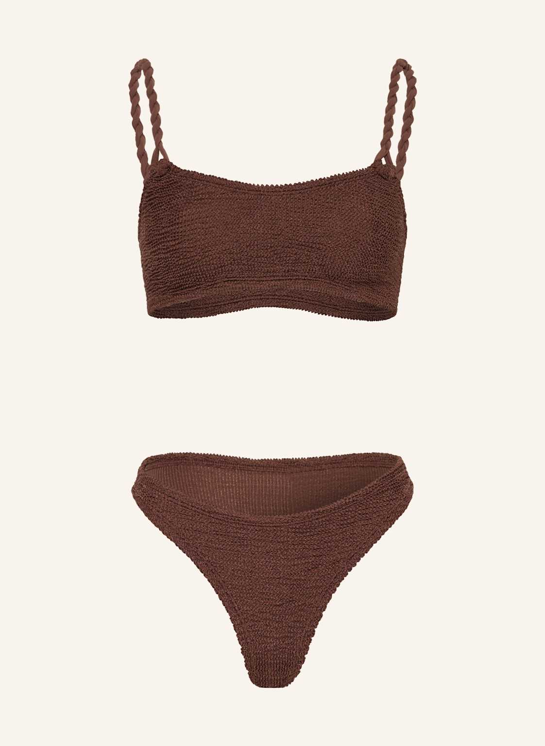 Hunza G Bustier-Bikini Phoebe braun von Hunza G