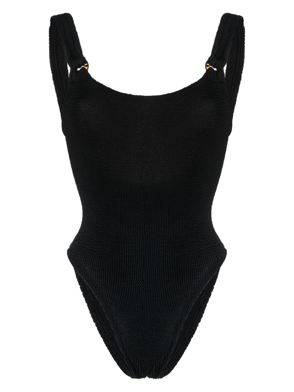 Hunza G Domino scoop-neck swimsuit - Black von Hunza G