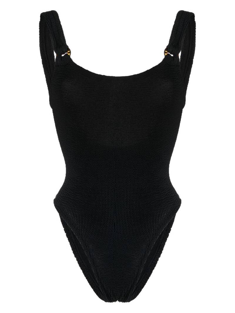 Hunza G Domino scoop-neck swimsuit - Black von Hunza G