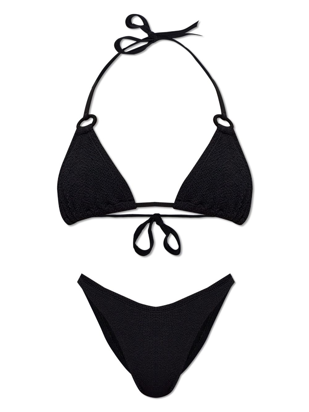 Hunza G Eva seersucker bikini - Black von Hunza G