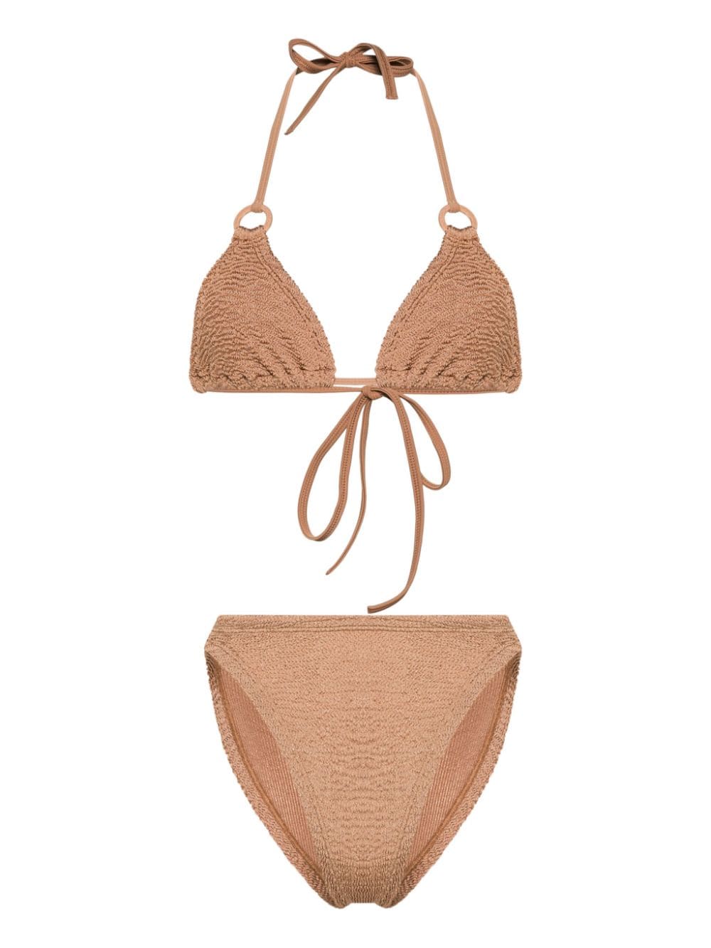 Hunza G Eva seersucker bikini - Brown von Hunza G