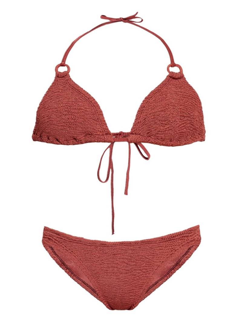 Hunza G Eva seersucker bikini - Pink von Hunza G