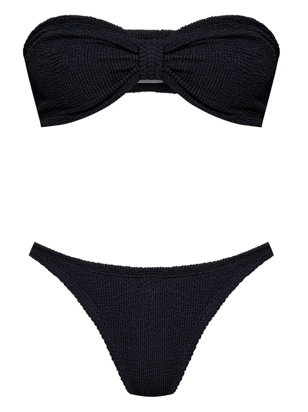 Hunza G Jean bikini set - Black von Hunza G