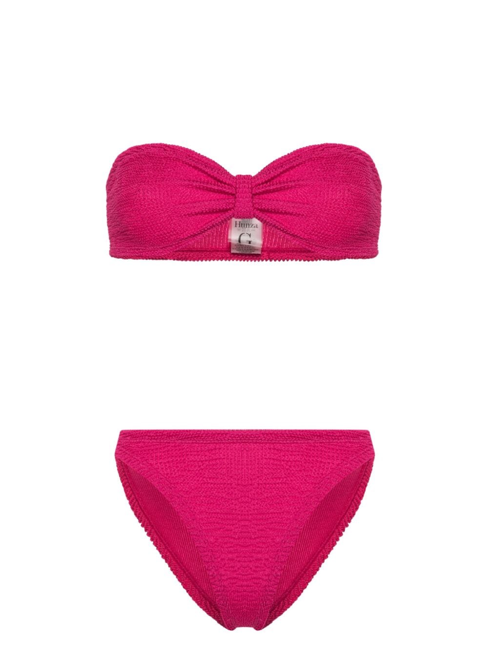 Hunza G Jean shirred bikini - Pink von Hunza G