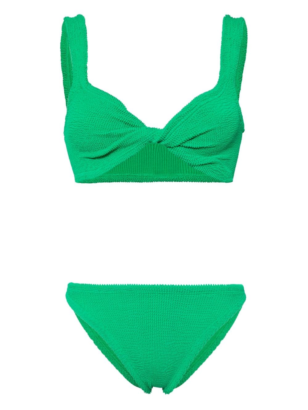 Hunza G Juno shirred bikini - Green von Hunza G