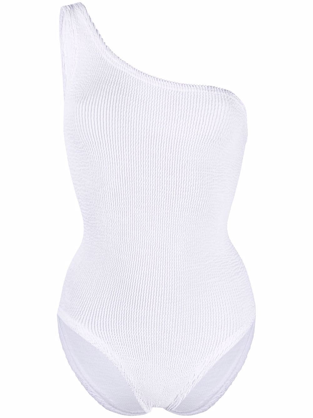 Hunza G Nancy one-shoulder asymmetric swimsuit - White von Hunza G