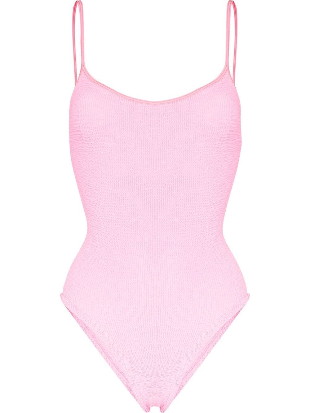 Hunza G Pamela crinkle swimsuit - Pink von Hunza G