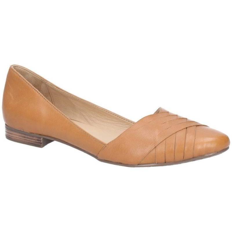 Hush Puppies - LederBallerina Marley, für Damen, Tan, Größe 37 von Hush Puppies