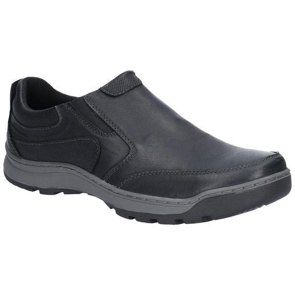 Lederslipper Jasper Herren Schwarz 41 von Hush Puppies