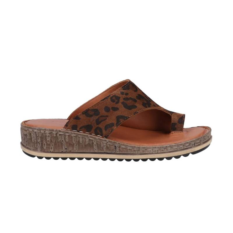 Sandalen Elissa, Leomuster, Wildleder Damen Braun 35.5 von Hush Puppies