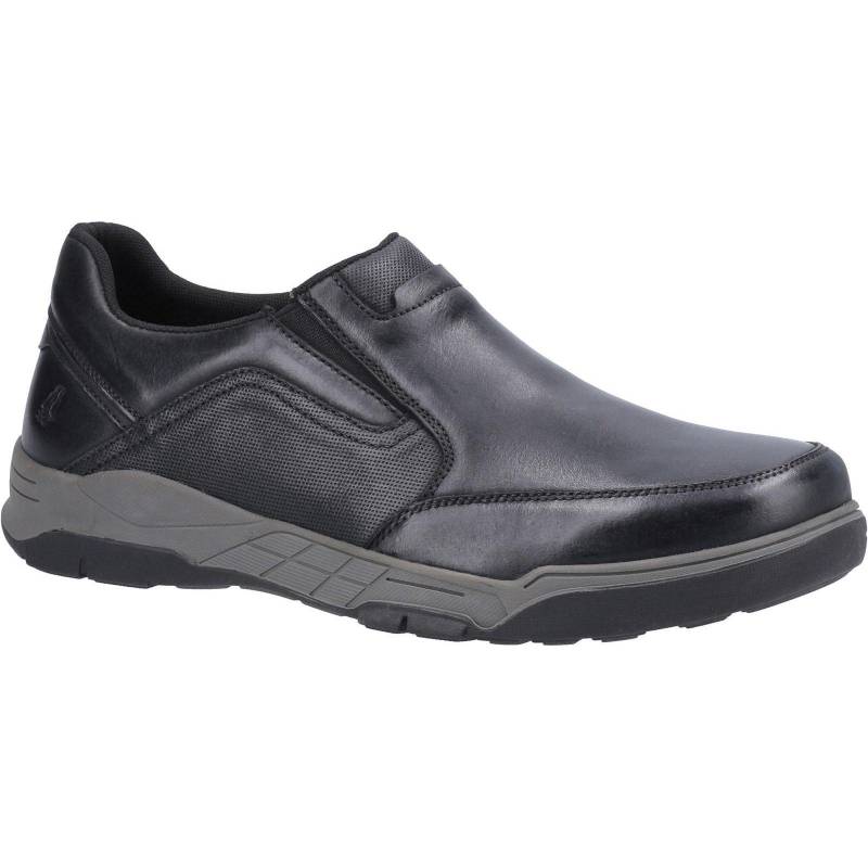 Schuhe Fletcher, Leder Herren Schwarz 40.5 von Hush Puppies