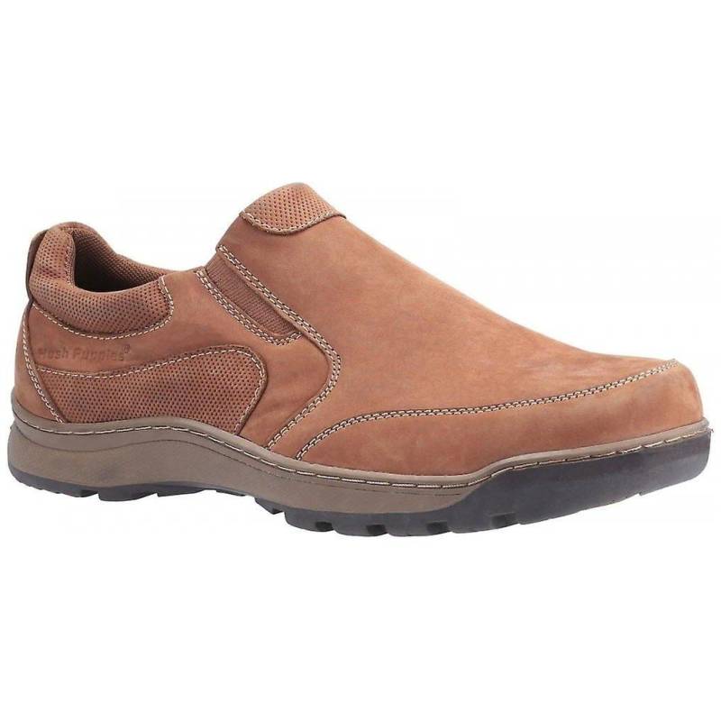 Lederslipper Jasper Herren Tan 41 von Hush Puppies