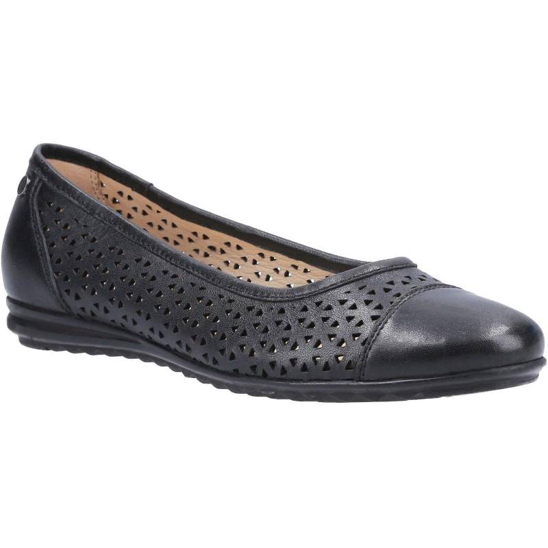 Leah Ballerina Leder Pump Damen Schwarz 37 von Hush Puppies