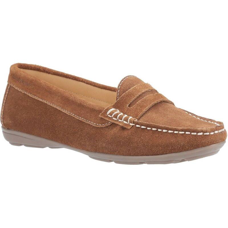 Margot Wildleder Loafer Schuh Damen Tan 38 von Hush Puppies