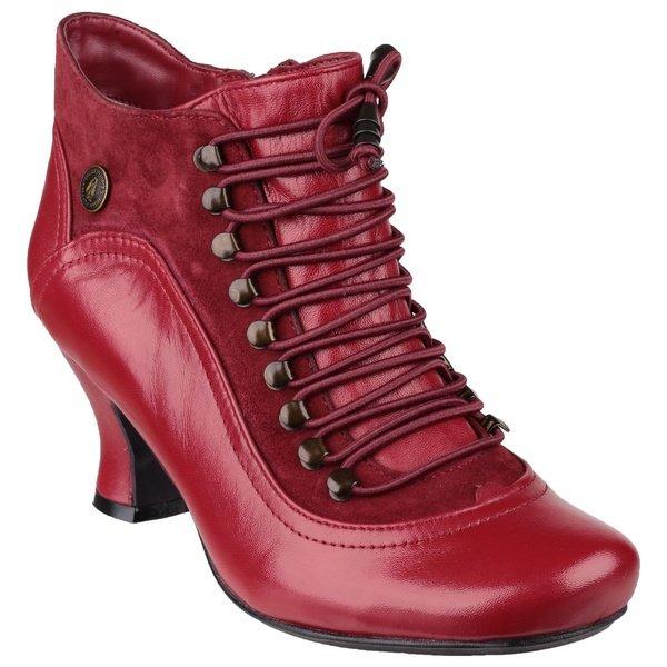 Stiefeletten Vivianna Mit Schnürung Damen Rot Bunt 39 von Hush Puppies