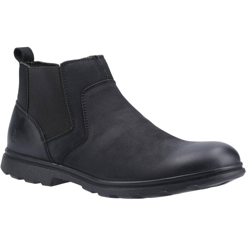 Stiefel Tyrone, Nappaleder Herren Schwarz 47 von Hush Puppies