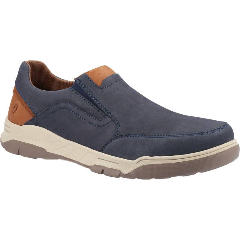 Schuhe Fletcher, Leder Herren Marine 42 von Hush Puppies