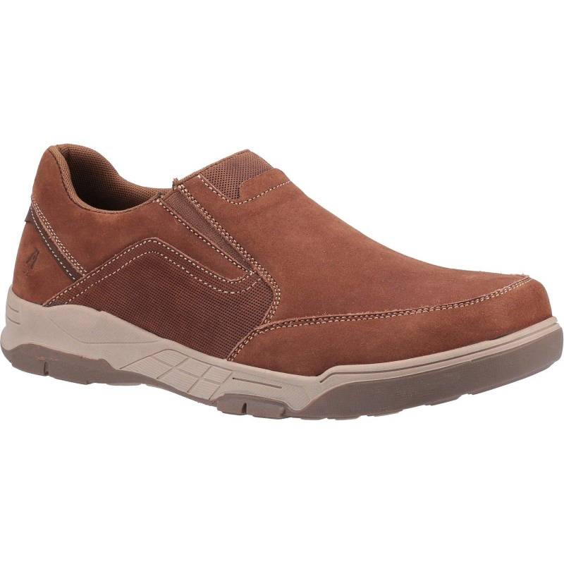 Schuhe Fletcher, Leder Herren Tan 43 von Hush Puppies