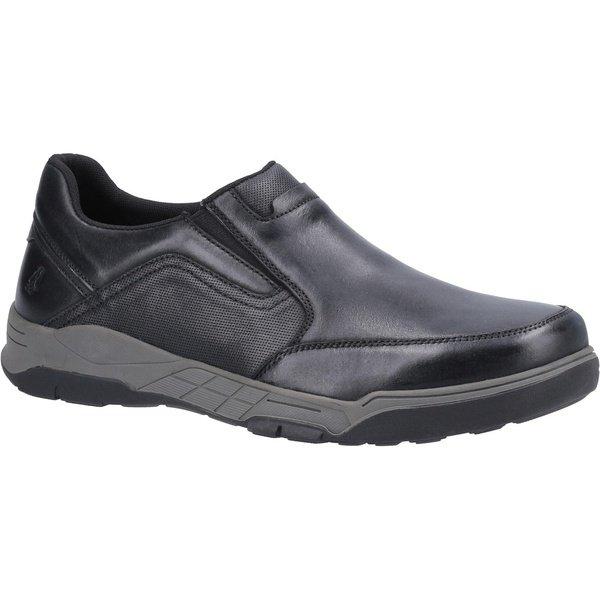 Schuhe Fletcher, Leder Herren Schwarz 45.5 von Hush Puppies