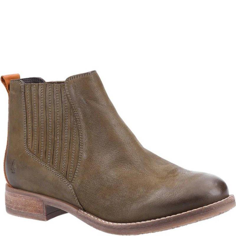 Stiefeletten Edith, Leder Damen Khaki 36 von Hush Puppies