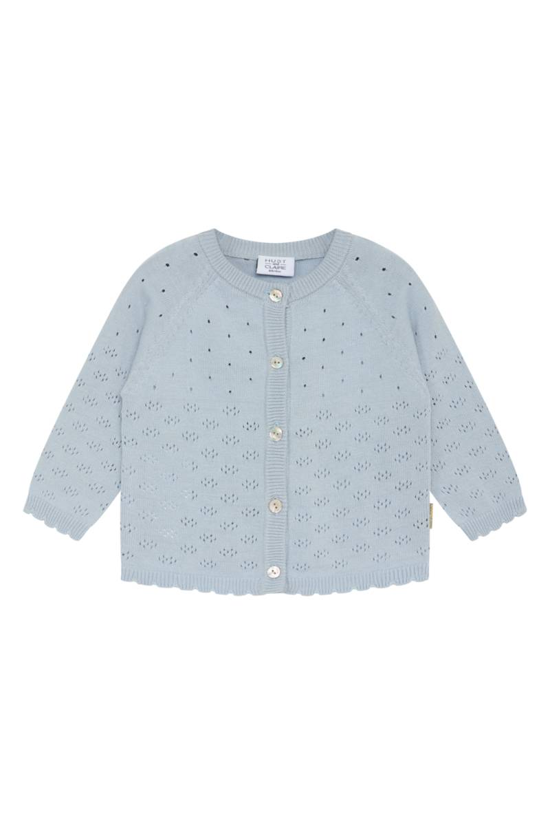 Baby Strickjacke Cillja Unisex Blau 68 von Hust and Claire