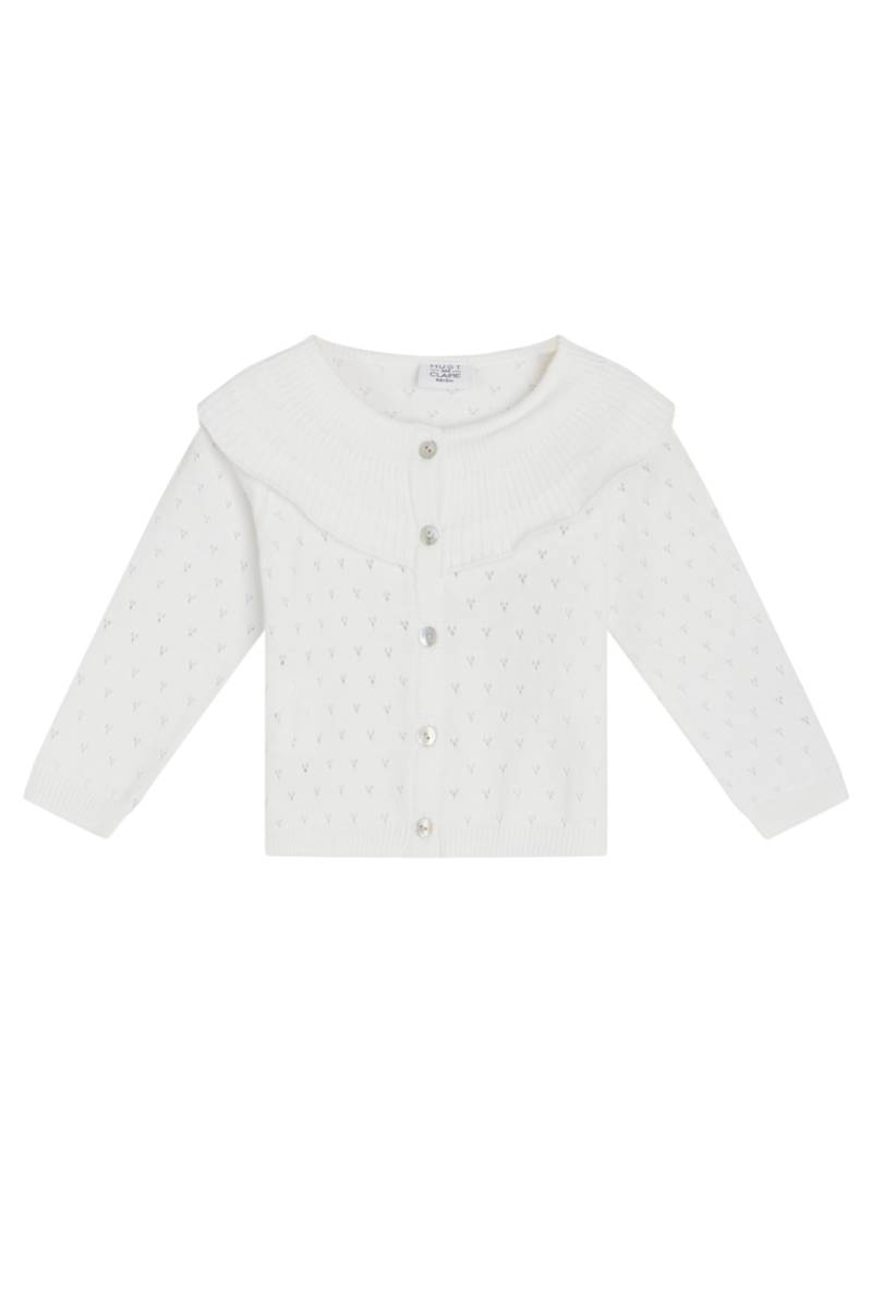 Hust and Claire - Kinder Strickjacke Pen white, 116, Weiss von Hust and Claire