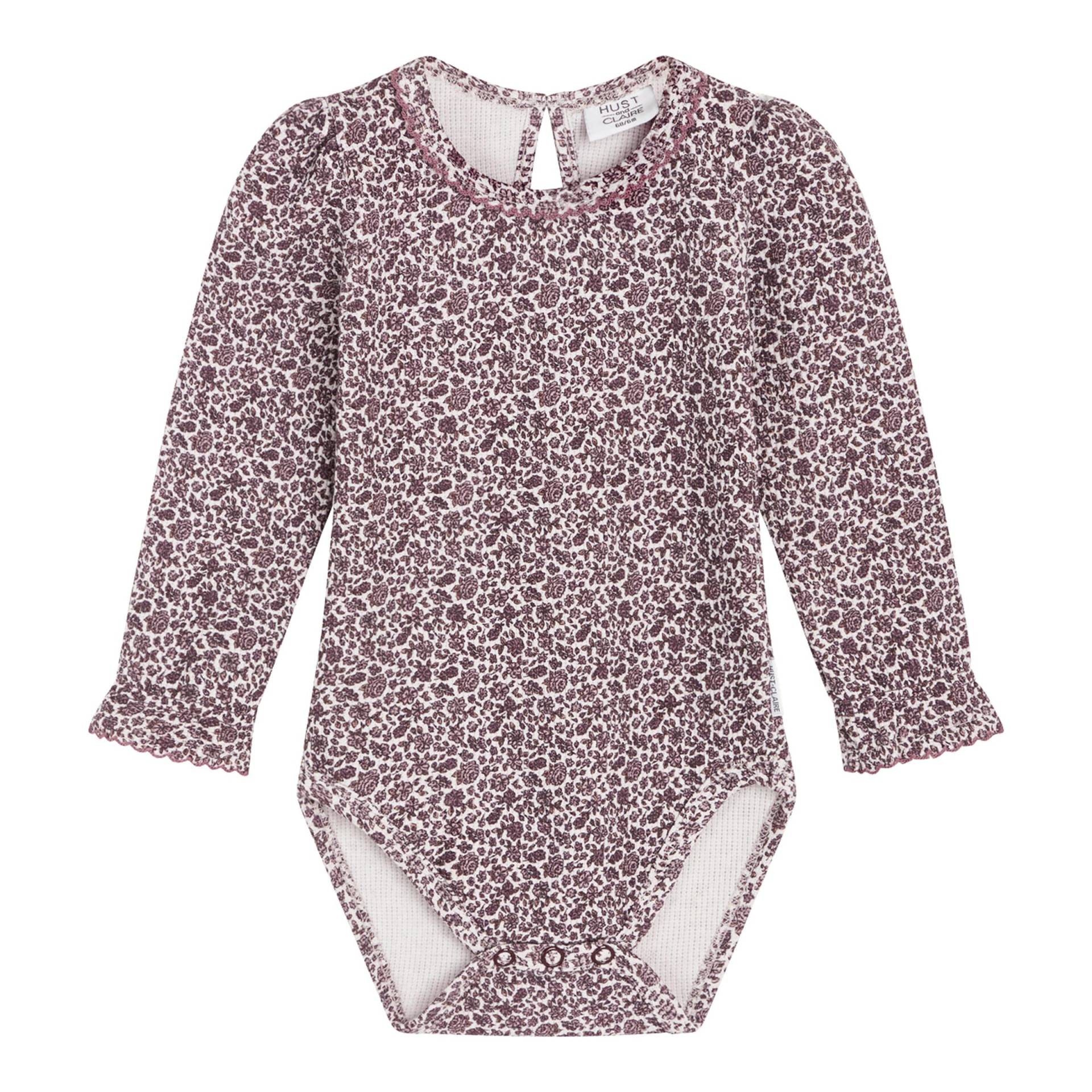 Body langarm Blumen Rüschen Rippqualität Body langarm Blumen Rüschen Rippqualität von Hust&Claire
