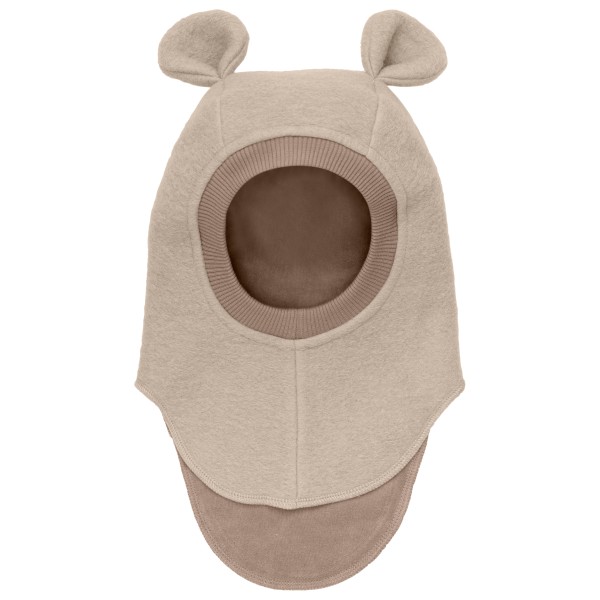 Huttelihut - Kid's Balaclava Bear Ears Wool - Mütze Gr 48 cm - 0-12 Months beige von Huttelihut