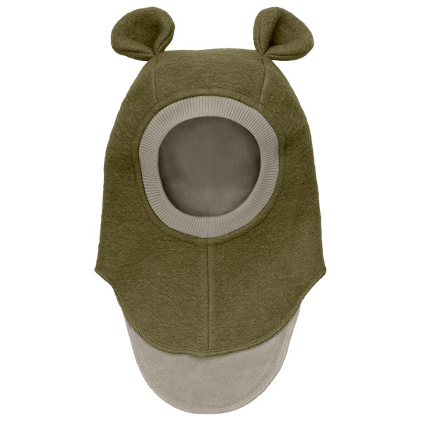 Huttelihut - Kid's Balaclava Bear Ears Wool - Mütze Gr 48 cm - 0-12 Months oliv von Huttelihut