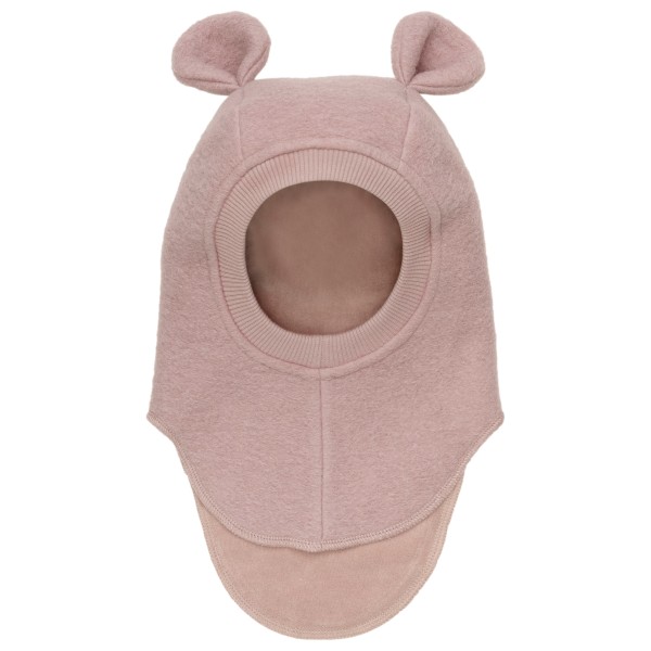 Huttelihut - Kid's Balaclava Bear Ears Wool - Mütze Gr 48 cm - 0-12 Months rosa/braun von Huttelihut