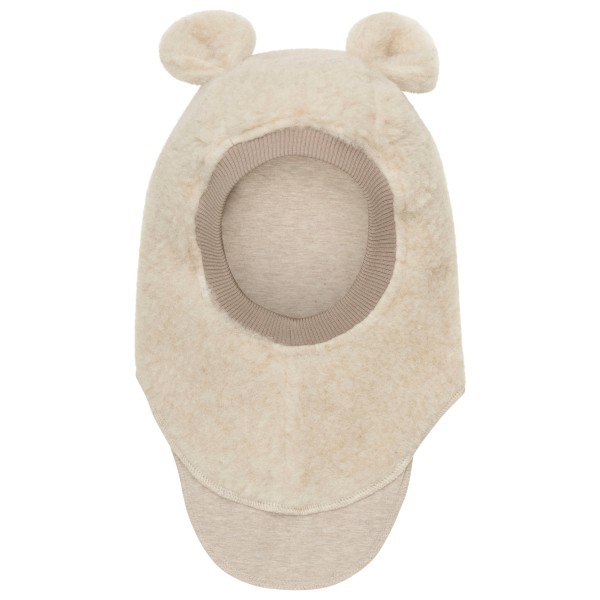 Huttelihut - Kid's Balaclava Bear Ears Wool Teddy - Mütze Gr 48 cm - 0-12 Months;50 cm - 12-24 Months;52 cm - 2-4 Years;53 cm - 4-6 Years beige von Huttelihut