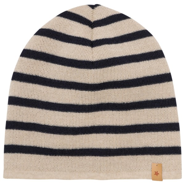 Huttelihut - Kid's Beanie Stripe Wool Knit - Mütze Gr 52 cm - 2-4 Years;54 cm - 6-8 Years;55 cm - 8-10 Years beige von Huttelihut