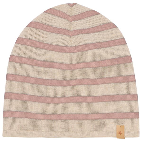 Huttelihut - Kid's Beanie Stripe Wool Knit - Mütze Gr 52 cm - 2-4 Years beige von Huttelihut