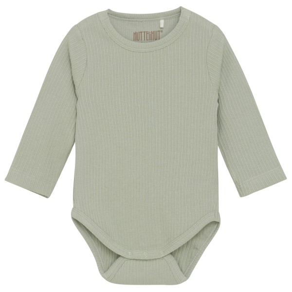 Huttelihut - Kid's Body L/S Rib Boy - Alltagsunterwäsche Gr 56 grau von Huttelihut