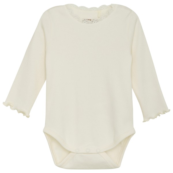 Huttelihut - Kid's Body L/S Rib Girl - Alltagsunterwäsche Gr 56 beige von Huttelihut